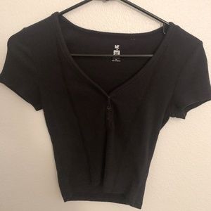 Black PacSun Crop Top
